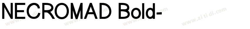 NECROMAD Bold字体转换